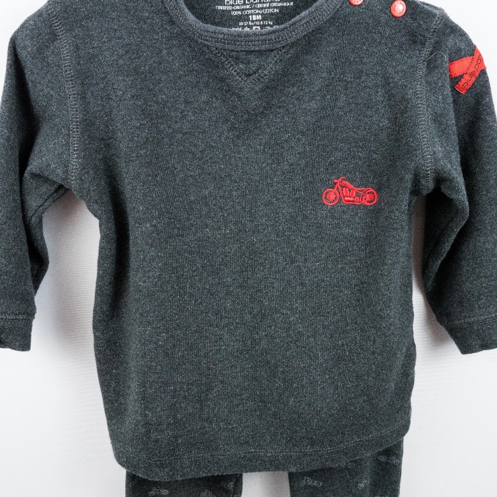 Blue Banana Boy's Motorcycle Pajamas 18M.